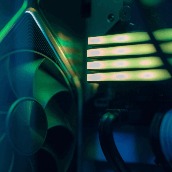 abstract image of computer hardware